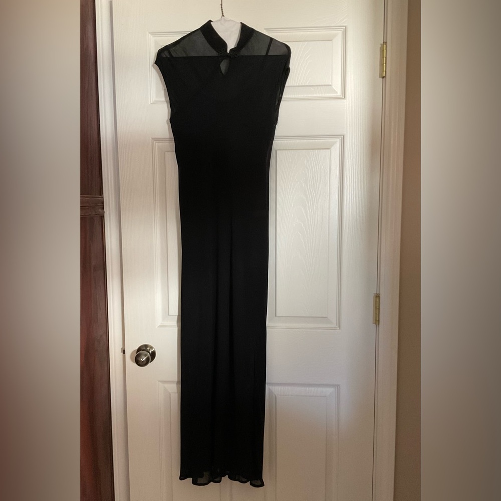 Elegant Black Sheer Dress